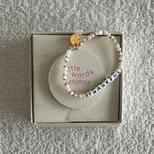 Little Words Project “Thankful” Beaded Bracelet